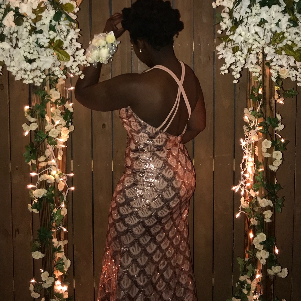 Rose gold Prom dress